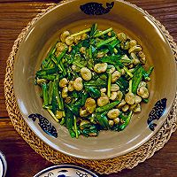 韭菜蚕豆的做法图解6