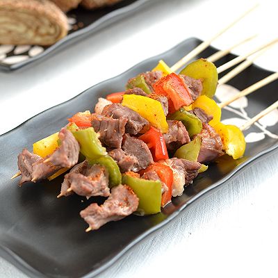 彩椒羊肉串 