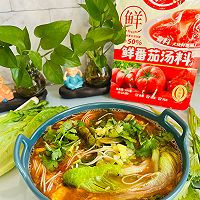 #立冬第一补#鲜番茄汤料鸡蛋面的做法图解8