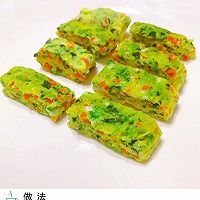 低脂低蛋白无盐菠菜鸡蛋饼的做法图解5