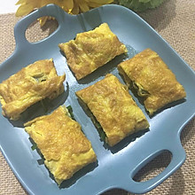 【蓓妈美食】菠菜厚蛋烧