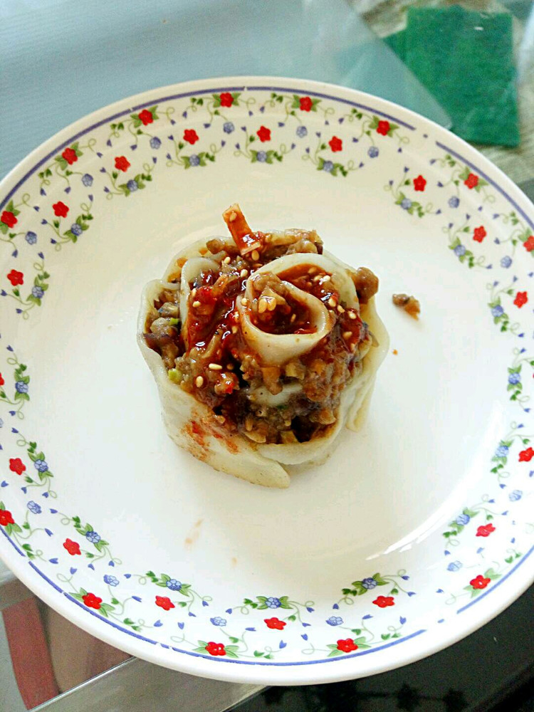 玫瑰煎饺的做法
