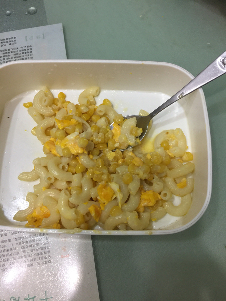 奶香玉米意面的做法