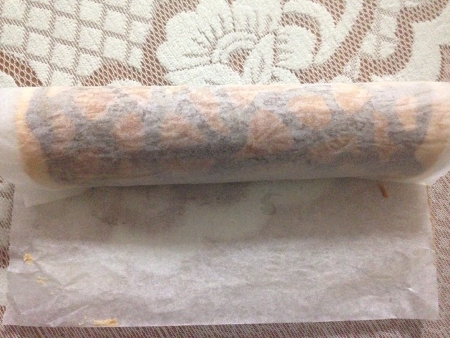 长颈鹿纹蛋糕卷的做法图解17