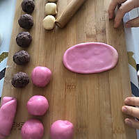 高颜值面点饼饼，桃花酥的做法图解9