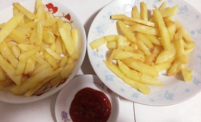 家常炸黄金薯条