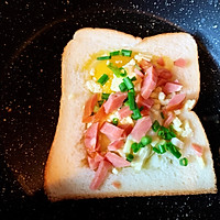#美食视频挑战赛#免烤箱‼️流心芝士火腿三明治的做法图解4