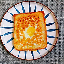 芝士玉米流心蛋吐司