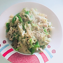 超简单包菜粉丝肉末