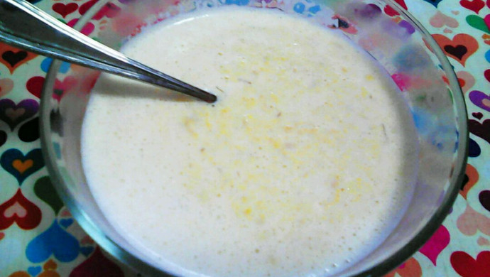 牛奶玉米粥
