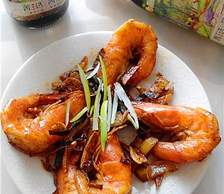 豆果菁选酱油试用----酱油爆炒虾