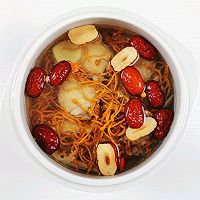 #天猫美味妙妙屋#秋冬养生靓汤虫草花鸡汤的做法图解4