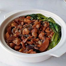 小黄蘑菇焖鸡饭