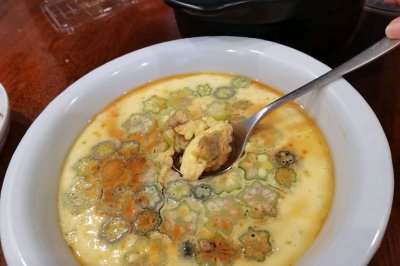 秋葵炖蛋