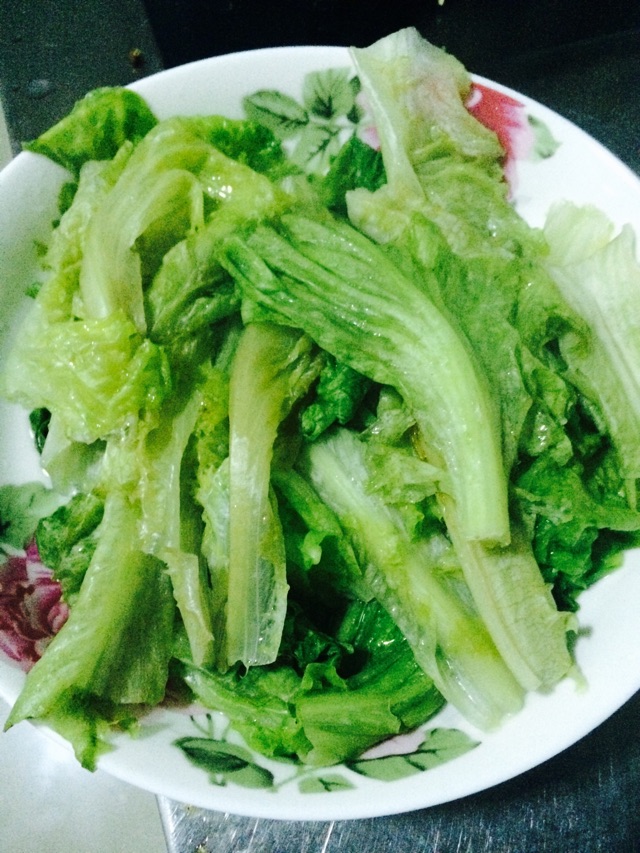 蚝油生菜的做法图解3