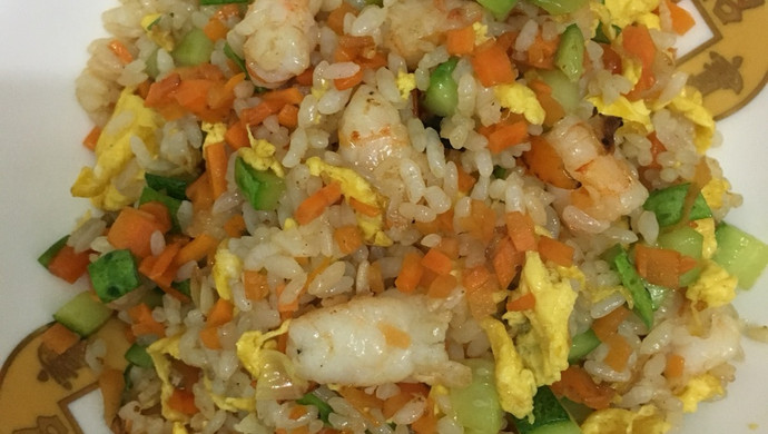 鲜虾蛋炒饭