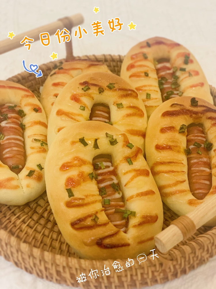 肠仔面包的做法