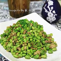 肉末炒毛豆【Mosquito私家小厨】的做法图解8