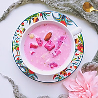 #秋天怎么吃#粉色牛奶醪糟汤的做法图解8