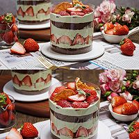 抹茶草莓蛋糕冬日的浪漫甜品的做法图解4