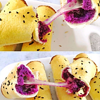 烤箱极简美食 | 紫薯芝士吐司卷，吐司片花样吃法的做法图解11