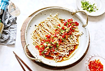 #今天吃什么#下饭神菜—剁椒蒜泥金针菇的做法