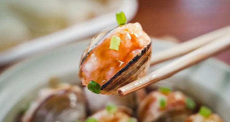 蛤蜊酿虾滑【宝宝辅食】的做法