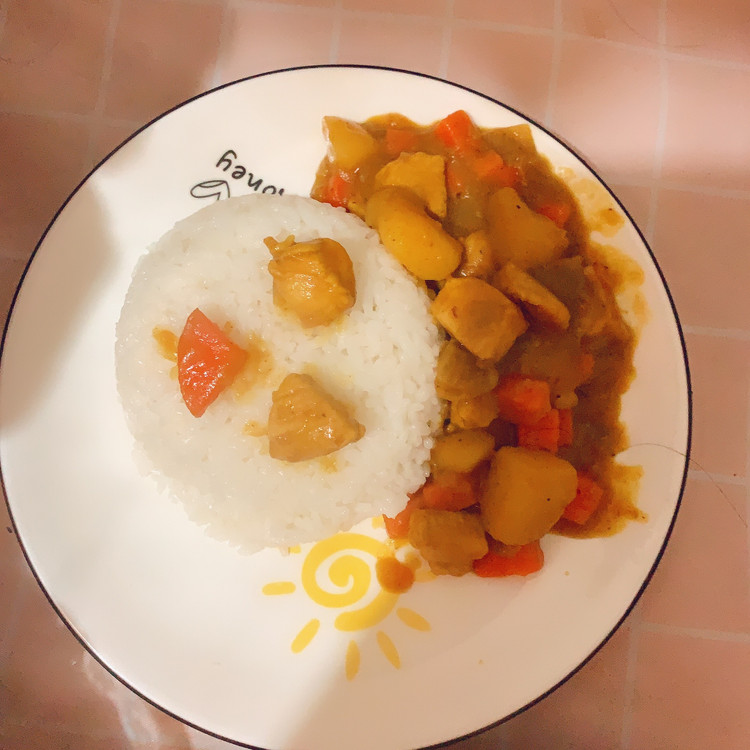 好吃到光盘的咖喱拌饭的做法