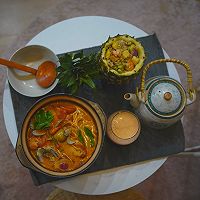 泰式三件套（冬阴功，菠萝炒饭，手标奶茶）的做法图解19