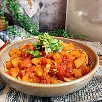 #肉食者联盟#番茄土豆浓汤面的做法图解11
