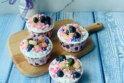 蒸杯子蛋糕，奶油蛋糕，Cup cake