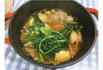蔬菜牛肉丸子汤（铸铁锅版）的做法