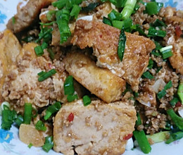 碎肉豆腐的做法
