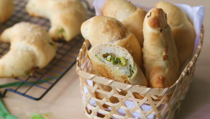 葱香奶油卷面包