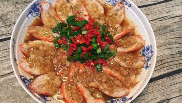 蒜蓉开边虾