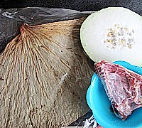 荷叶鸭肉冬瓜汤-大暑养生的做法图解1