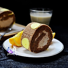  波点巧克力蛋糕卷#德国Miji爱心菜#