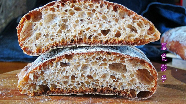 #自由创意面包# 恰巴塔多孔面包低脂低热，外酥内软真香！的做法