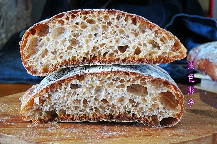 恰巴塔多孔面包低脂低热，外酥内软真香！的做法