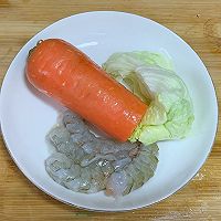 #我们约饭吧#胡萝卜鲜虾 饼的做法图解1