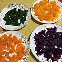 彩色蔬菜面的做法图解2