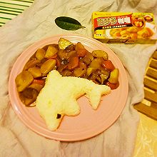 鸡汁土豆咖喱饭#百梦多Lady咖喱#