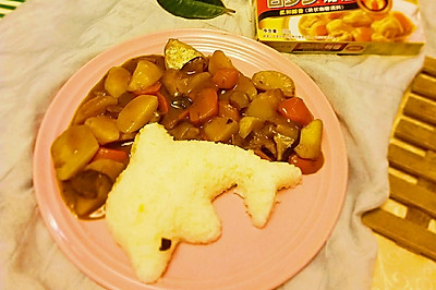 鸡汁土豆咖喱饭