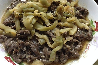 牛肉蒸榨菜