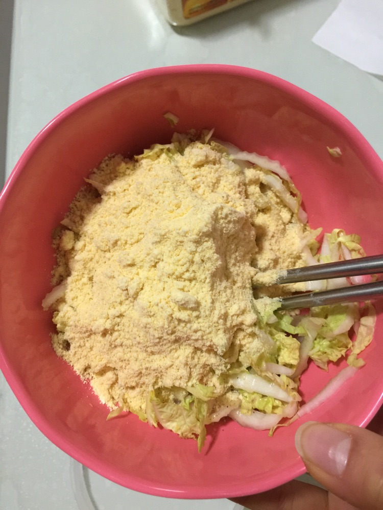 白菜饼的做法图解2