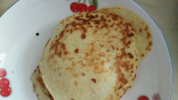 香蕉松饼，松松软软