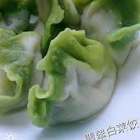 冬季营养排毒的--翡翠白菜饺的做法图解4