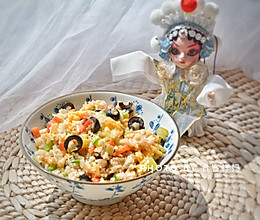 鸭蛋乳酪炒饭的做法
