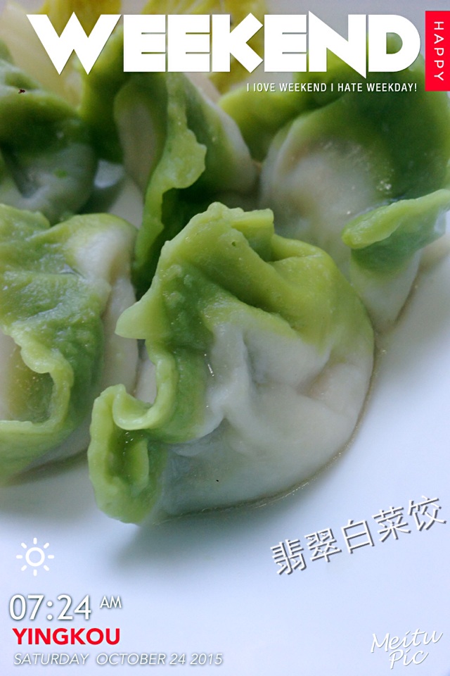 冬季营养排毒的--翡翠白菜饺的做法图解4