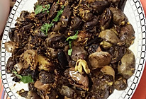 大蒜炒鸡心的做法